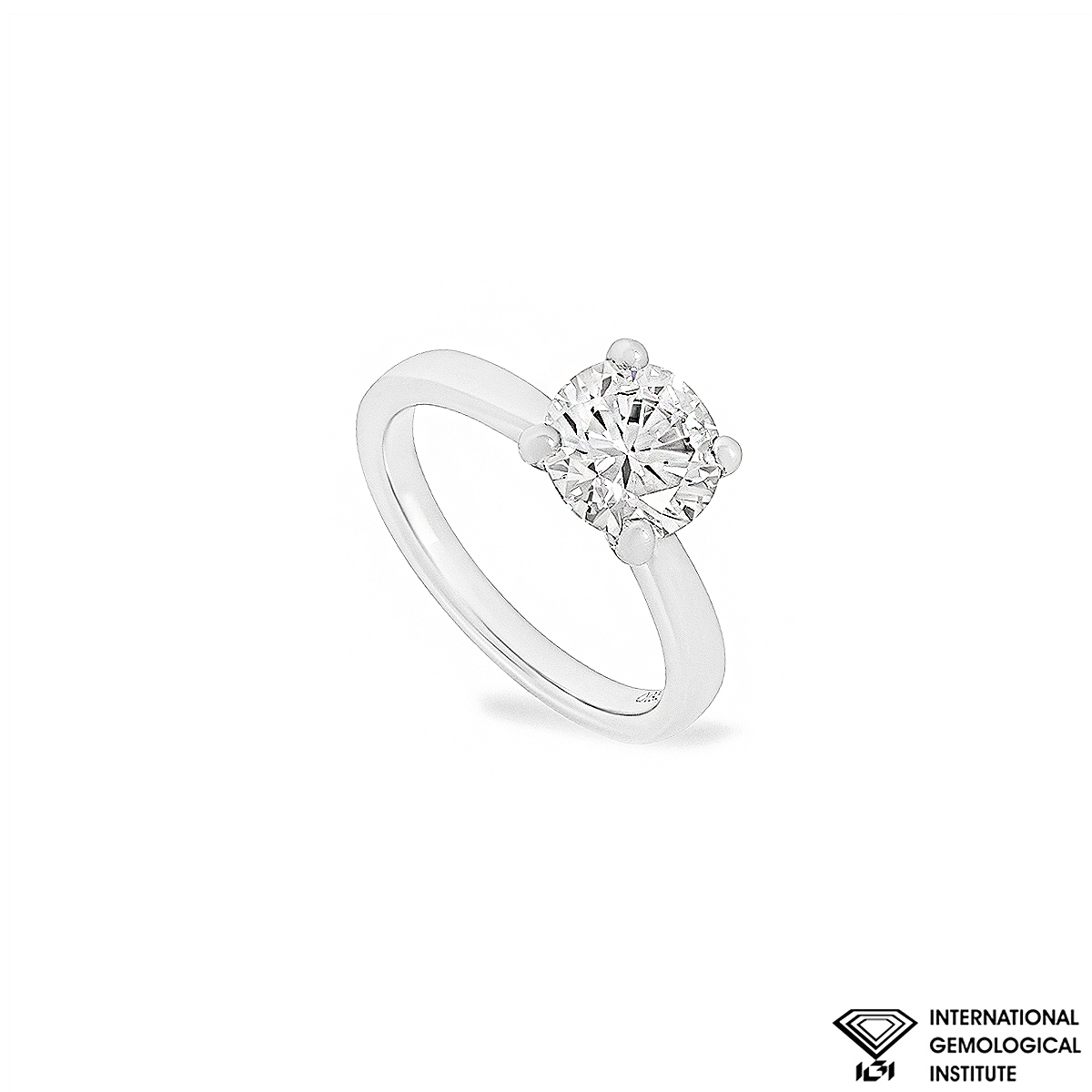 Platinum Round Brilliant Cut Lab Grown Diamond Ring 1.84ct F/VS1 XXX